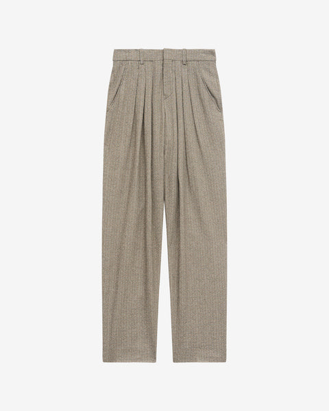 ボトムスその他 ISABEL MARANT Women Pants PA0002FAA1H02E Grey ISABEL MARANT Badeloisa cropped zebra-print leather tapered