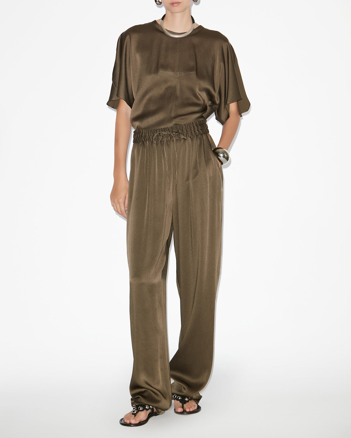 Pantaloni kendry Woman Bronzo 4