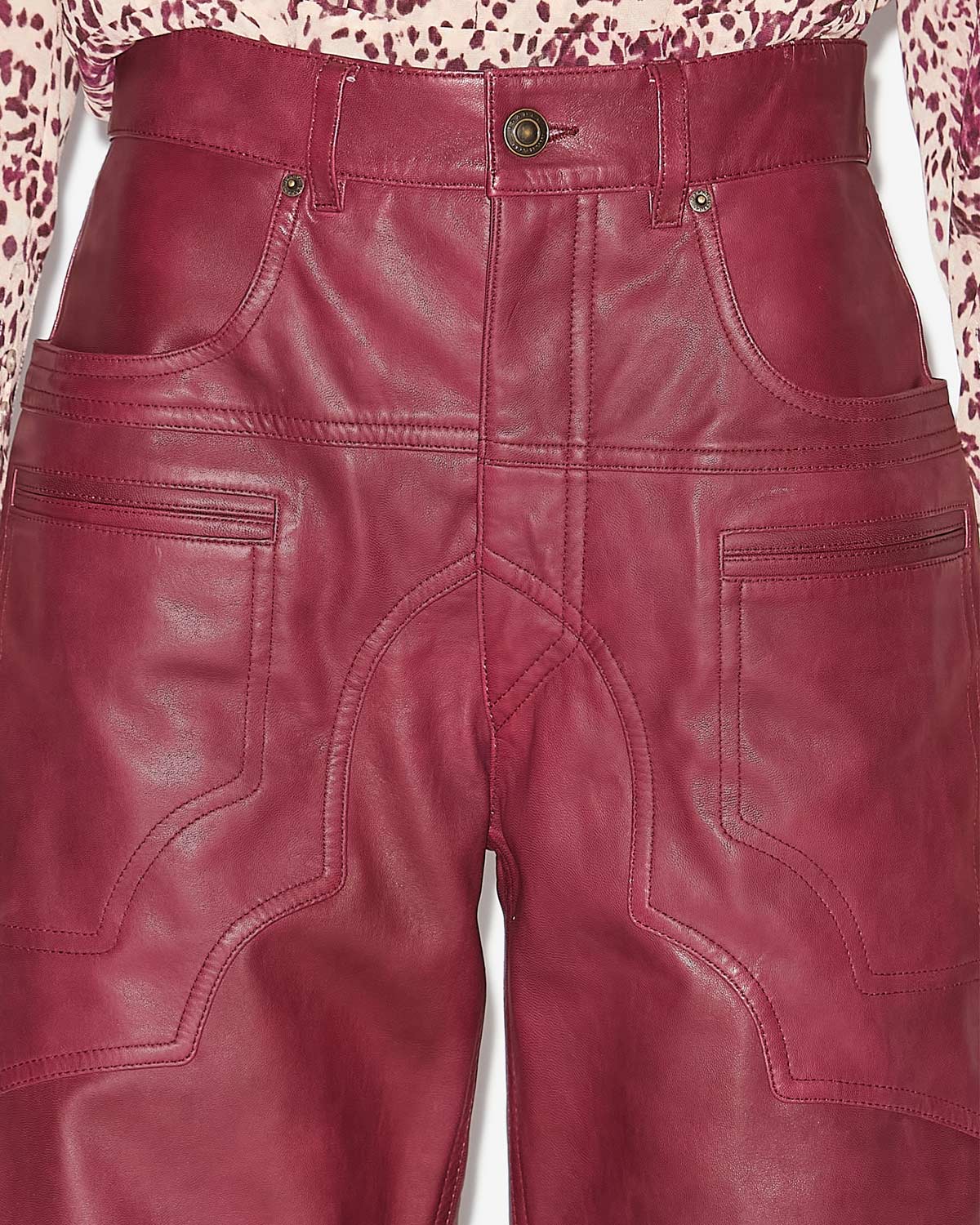 Breydi pants Woman Berry 4