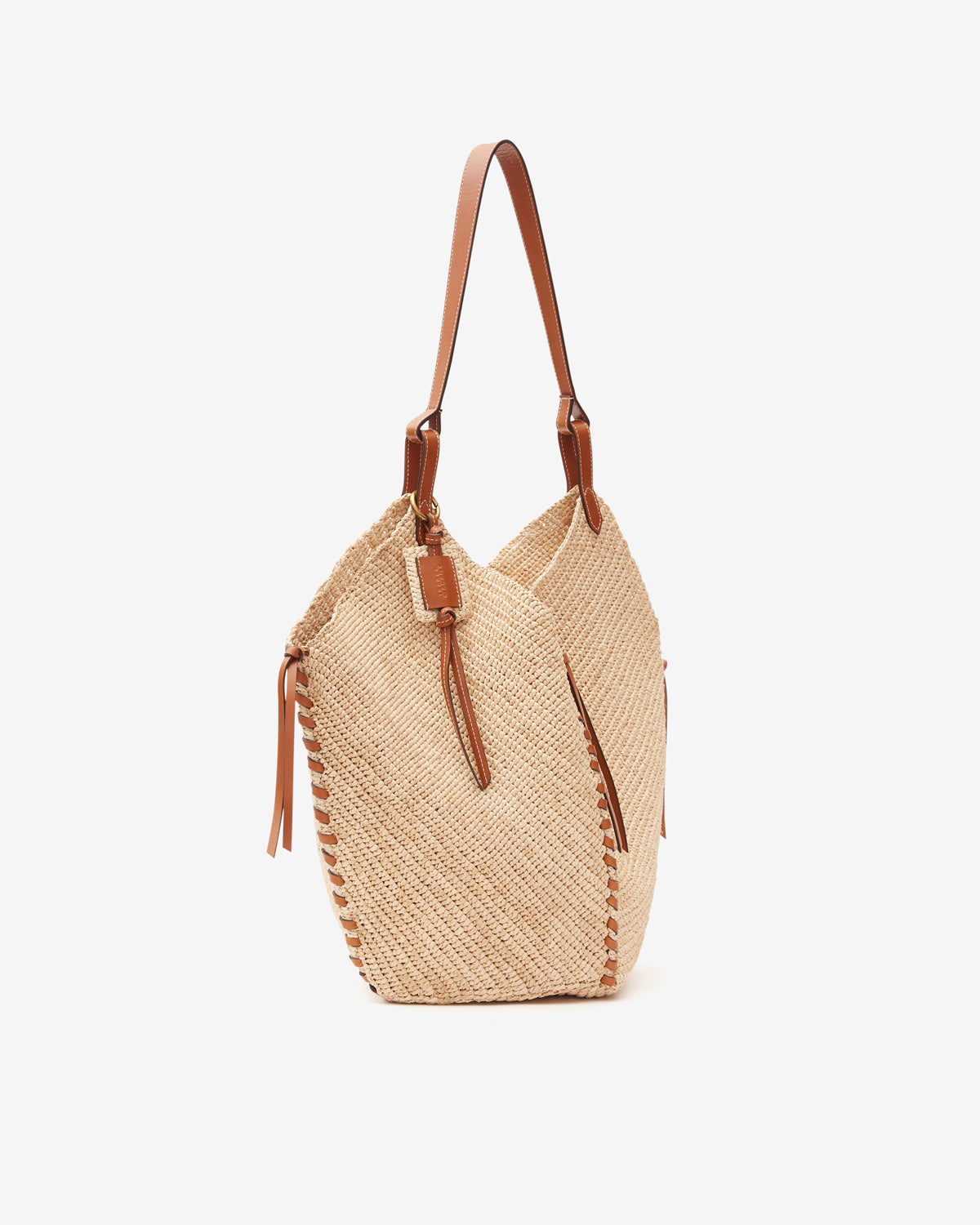 Bolso tampa Woman Natural and cognac 1