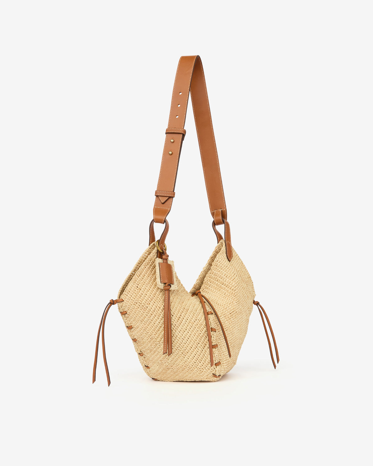 Tasche raute mini Woman Natural and cognac 2