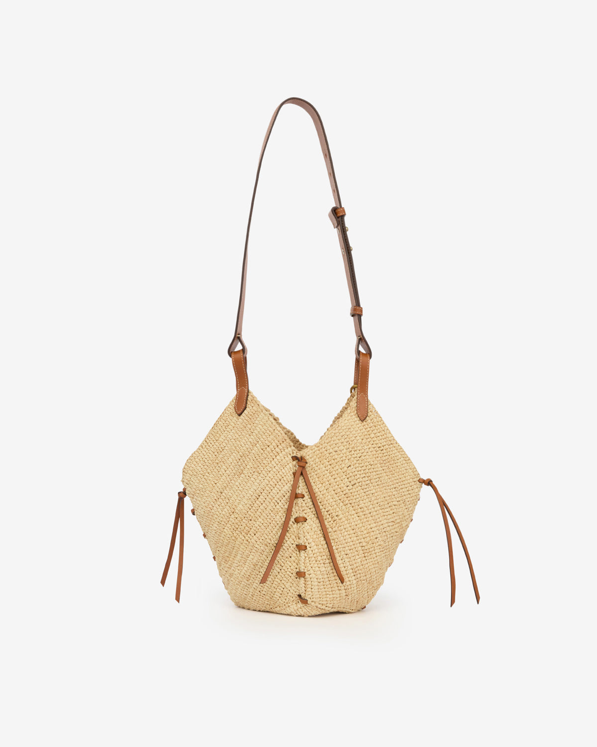 Tasche raute mini Woman Natural and cognac 2