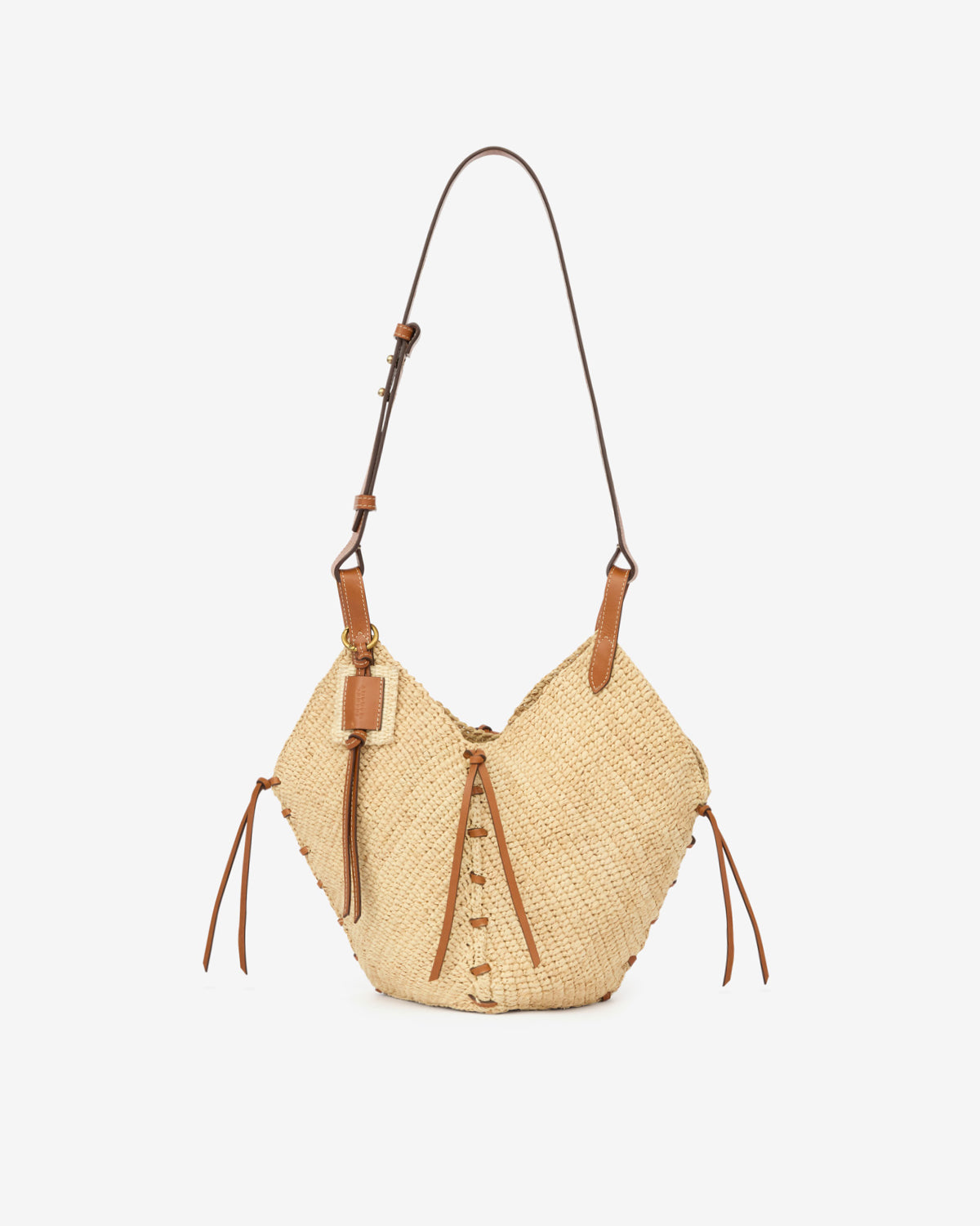 Tasche raute mini Woman Natural and cognac 2