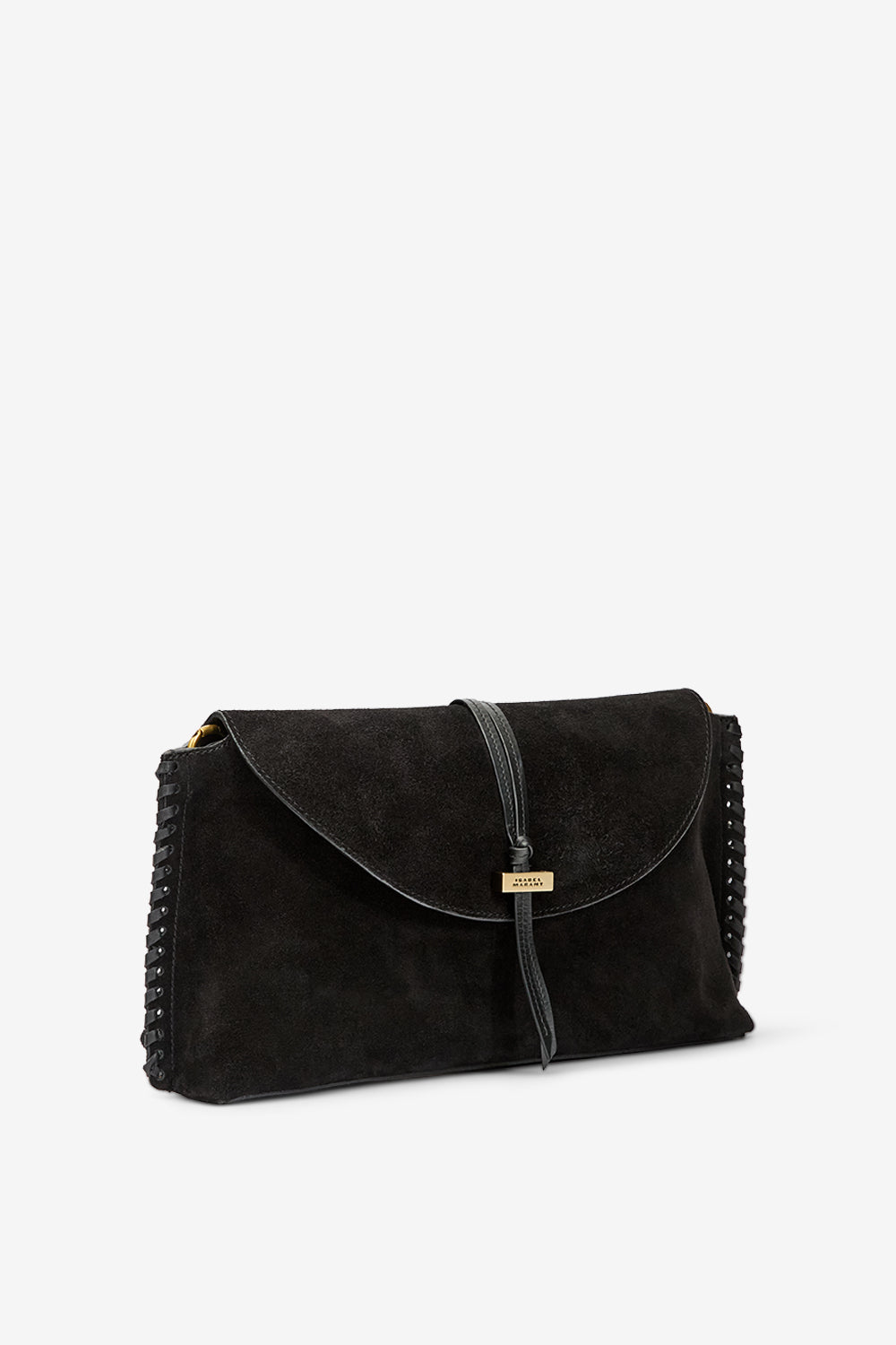 Sac pochette silao en cuir de veau velours tressé - Noir - Woman - 5