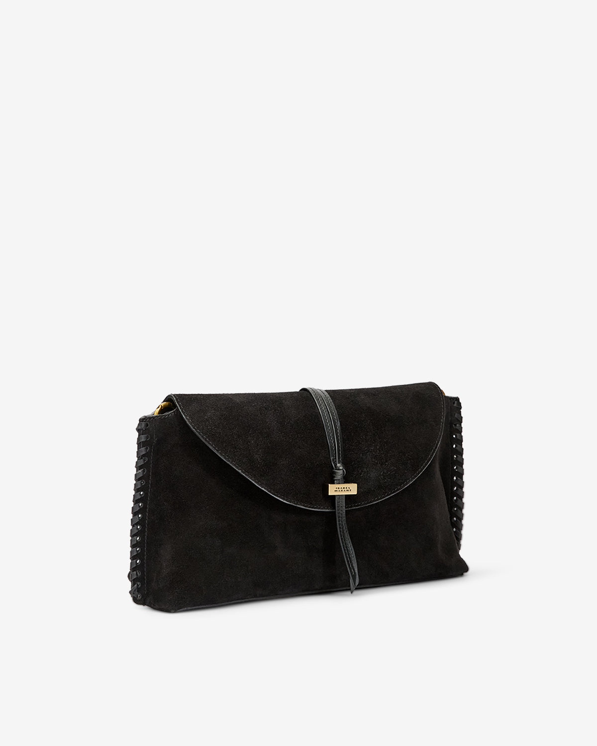 Pochette silao aus geflochtenem kalbs-veloursleder - Schwarz - Woman - 5