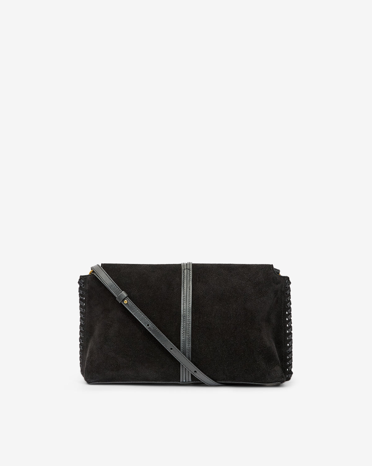 Pochette silao aus geflochtenem kalbs-veloursleder - Schwarz - Woman - 2