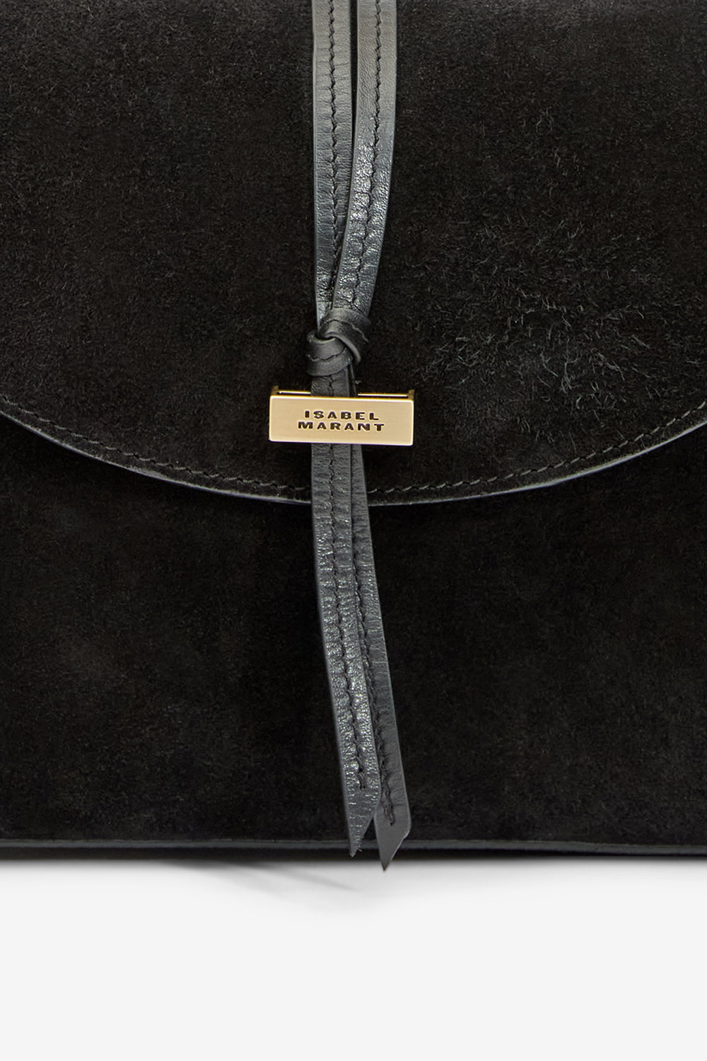 Sac pochette silao en cuir de veau velours tressé - Noir - Woman - 4