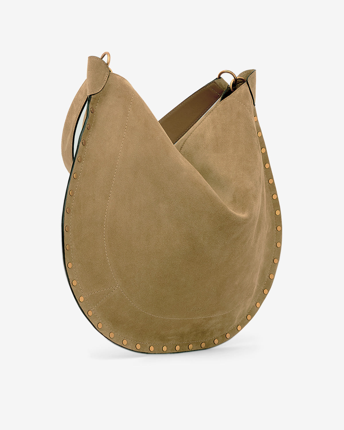 Bolso de ante de becerro oskan hobo soft - Taupe - Woman - 5