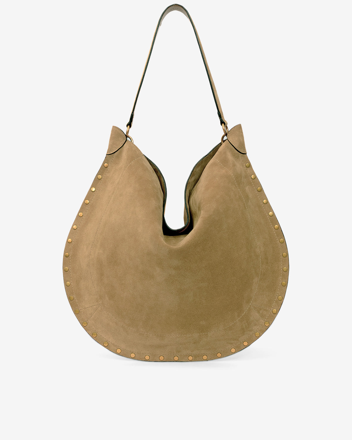 Bolso de ante de becerro oskan hobo soft - Taupe - Woman - 2