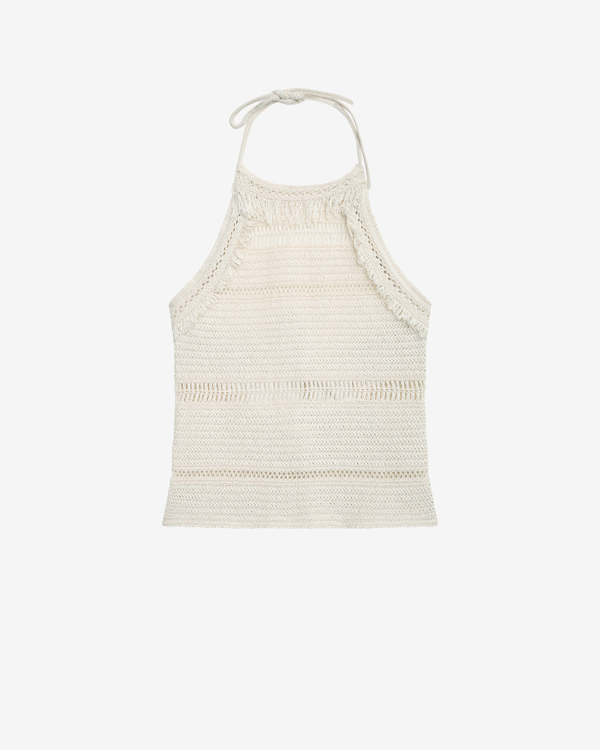 Pull dos-nu araliane en maille macramé - Écru - Woman - 5
