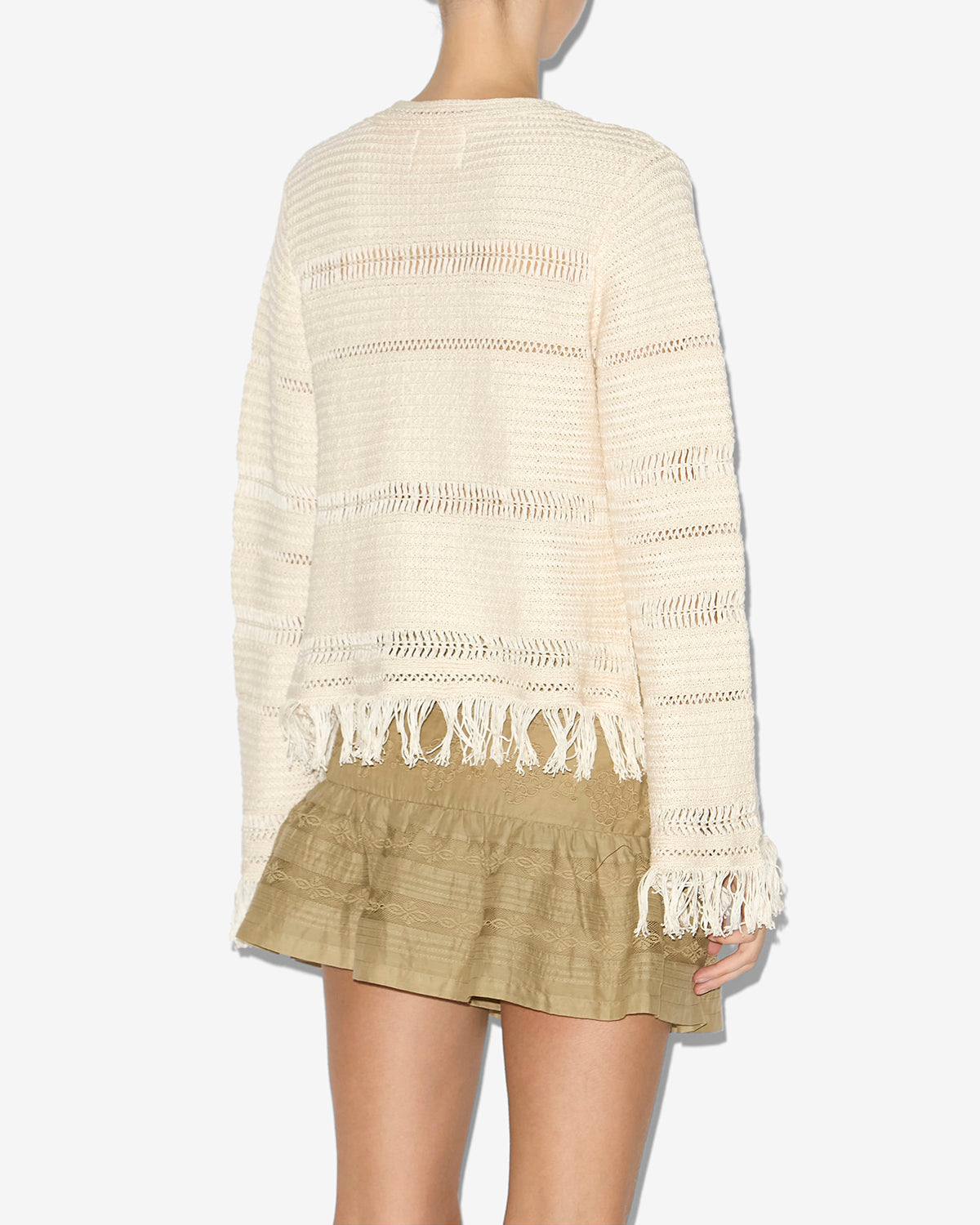 Maglione azilis in macramè - Ecru - Woman - 4