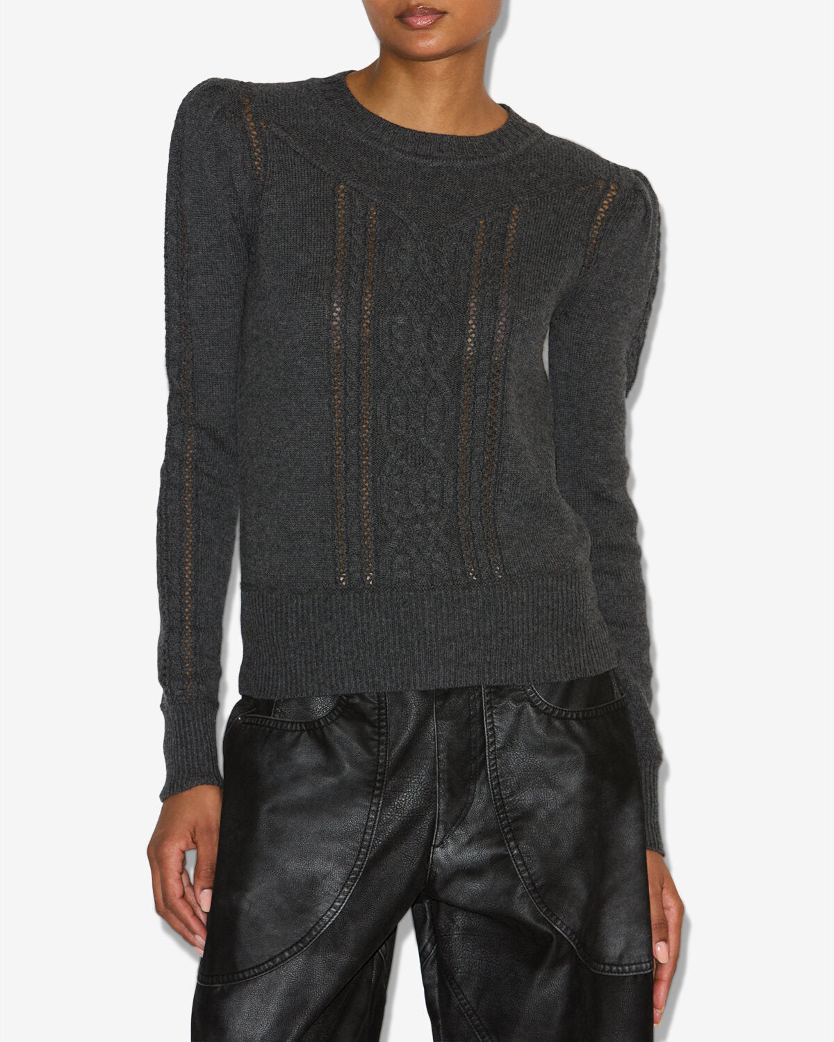Pull kelia en maille torsadée - Anthracite - Woman - 3
