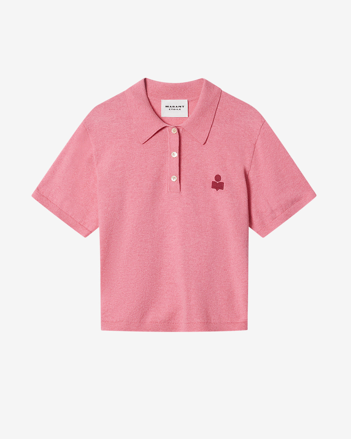 Polo althea in cotone e lana con logo - Bubblegum-granita - Woman - 5