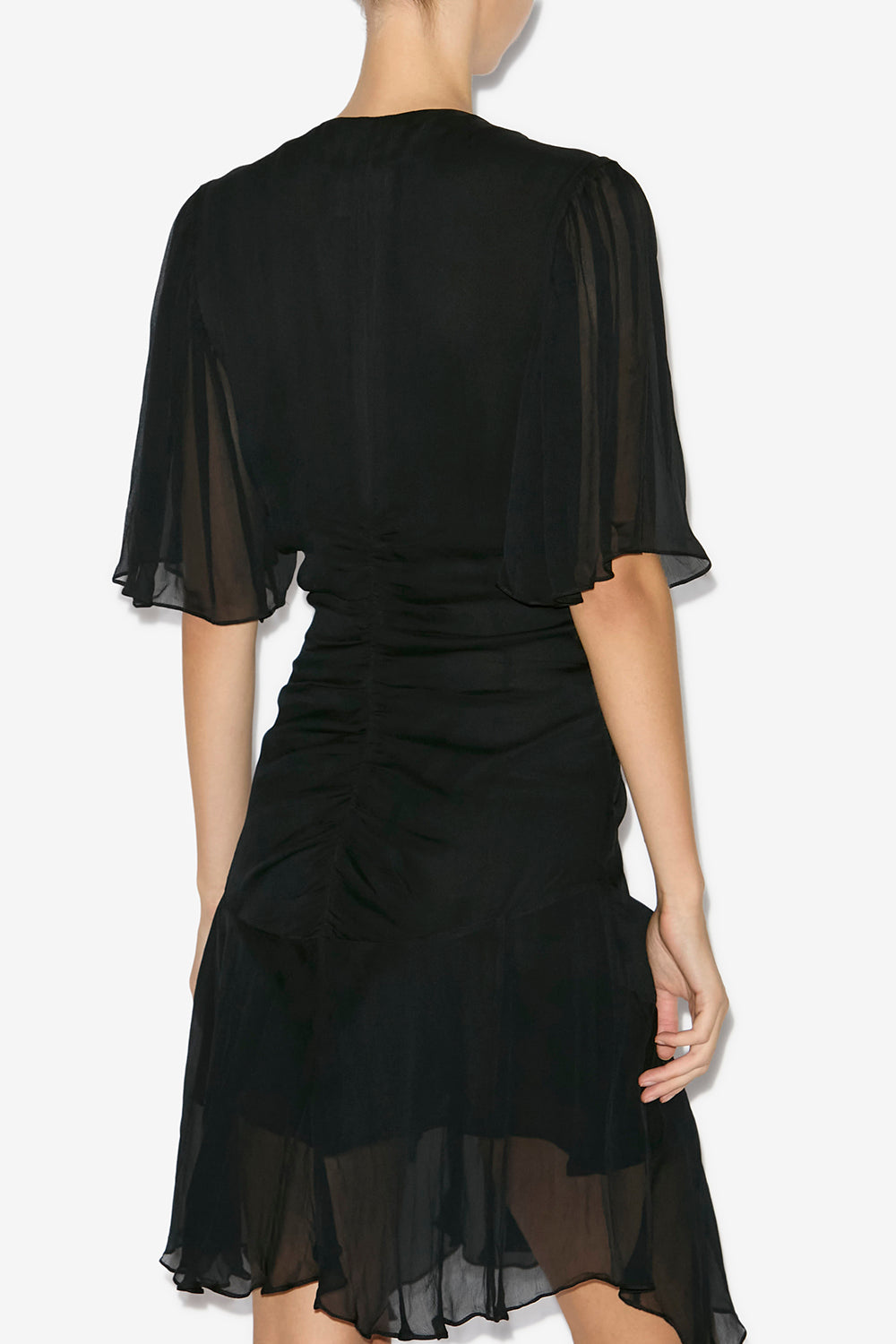 Vivienne short muslin dress - Black - Woman - 5
