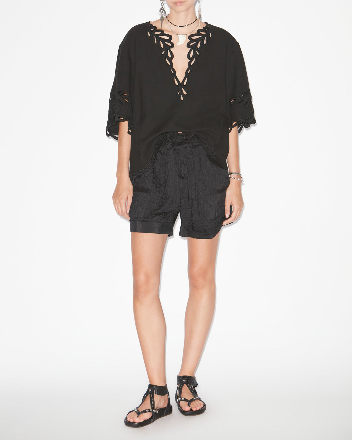 Short sereni Woman Negro 4