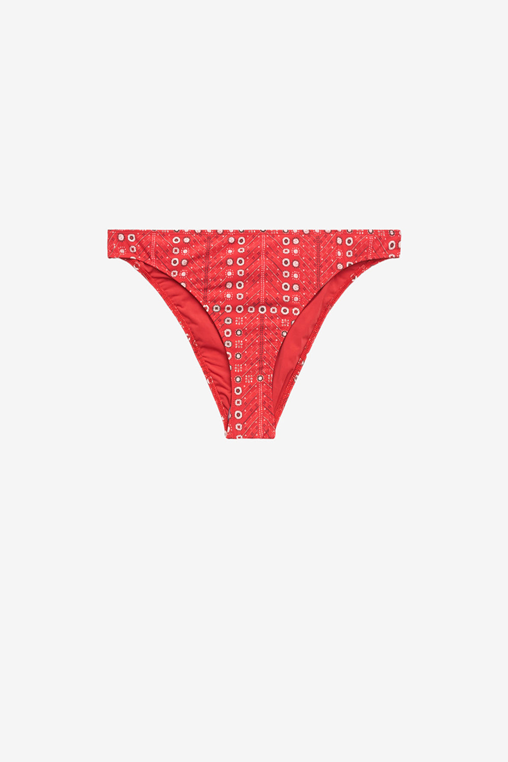 Slip del bikini saly con stampa - Rosso - Woman - 1