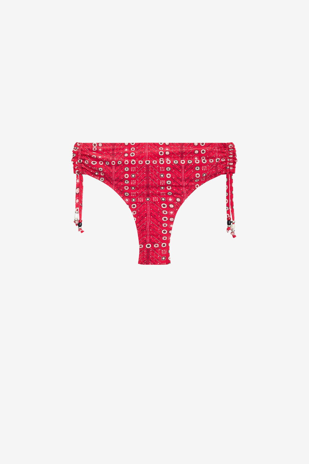 Slip del bikini prudi con stampa - Rosso - Woman - 1