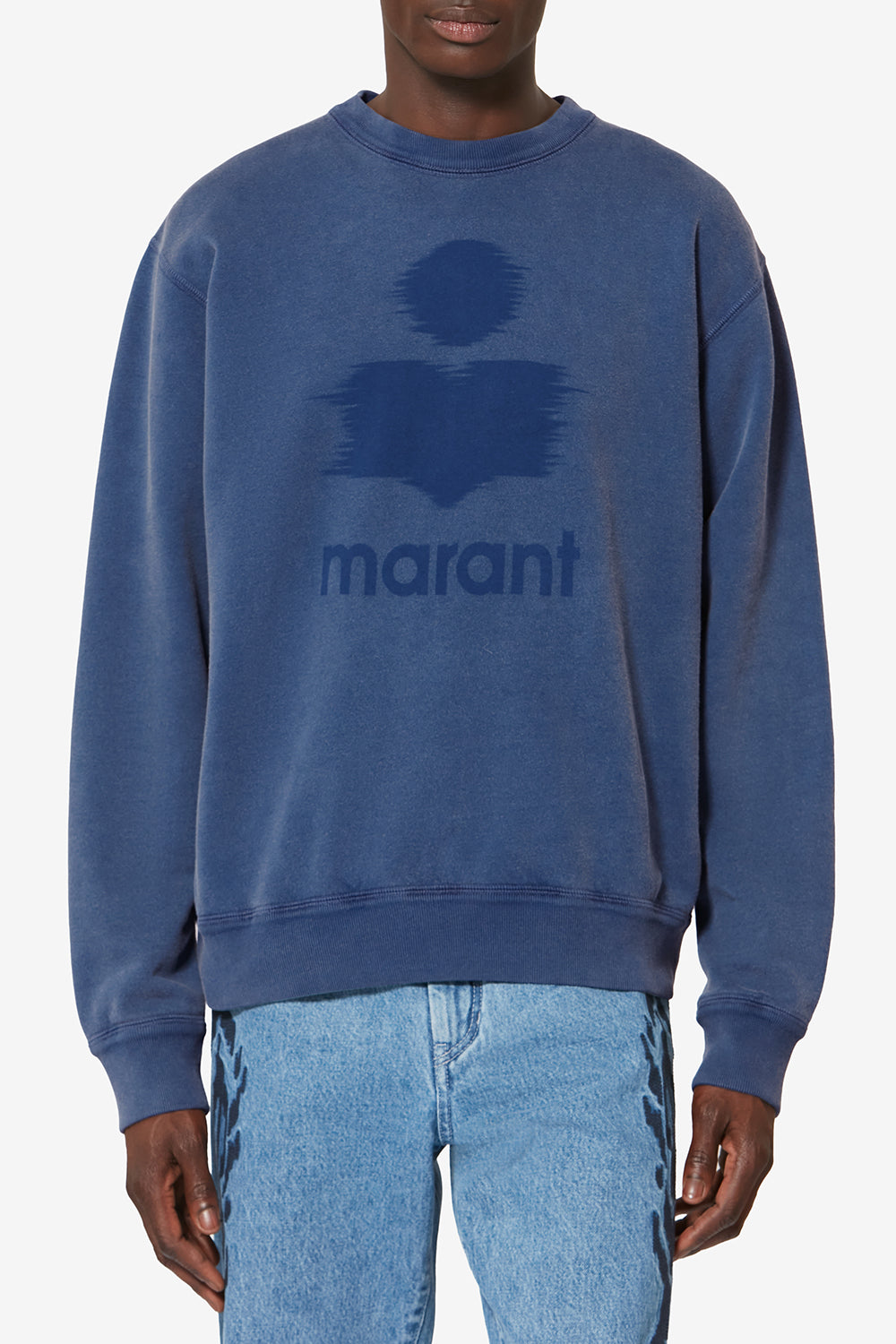 Sweatshirt en coton à logo mikoy - Bleu indigo - Man - 4