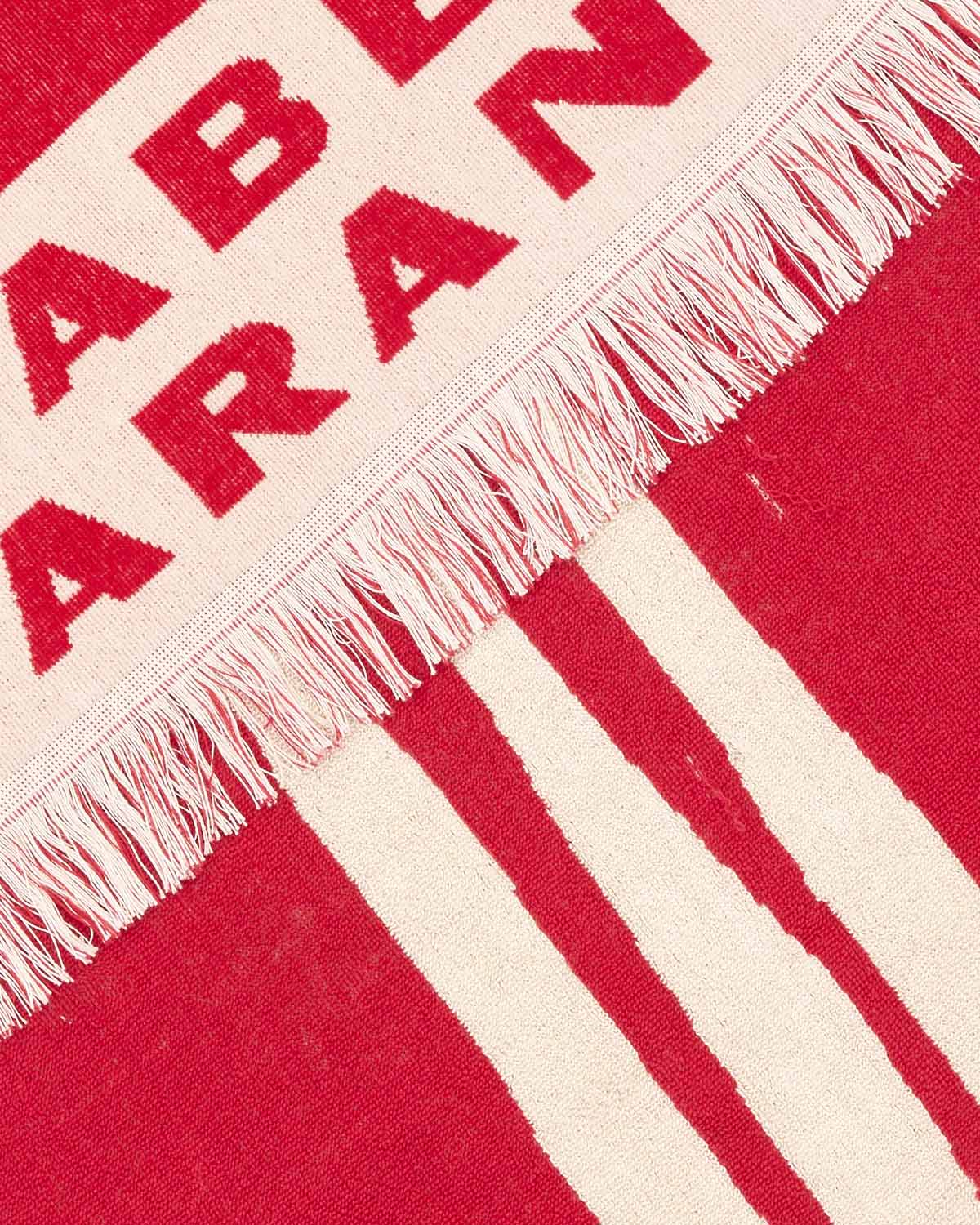 Asciugamano maratea in cotone con motivi grafici - Ecru and red - Woman - 2