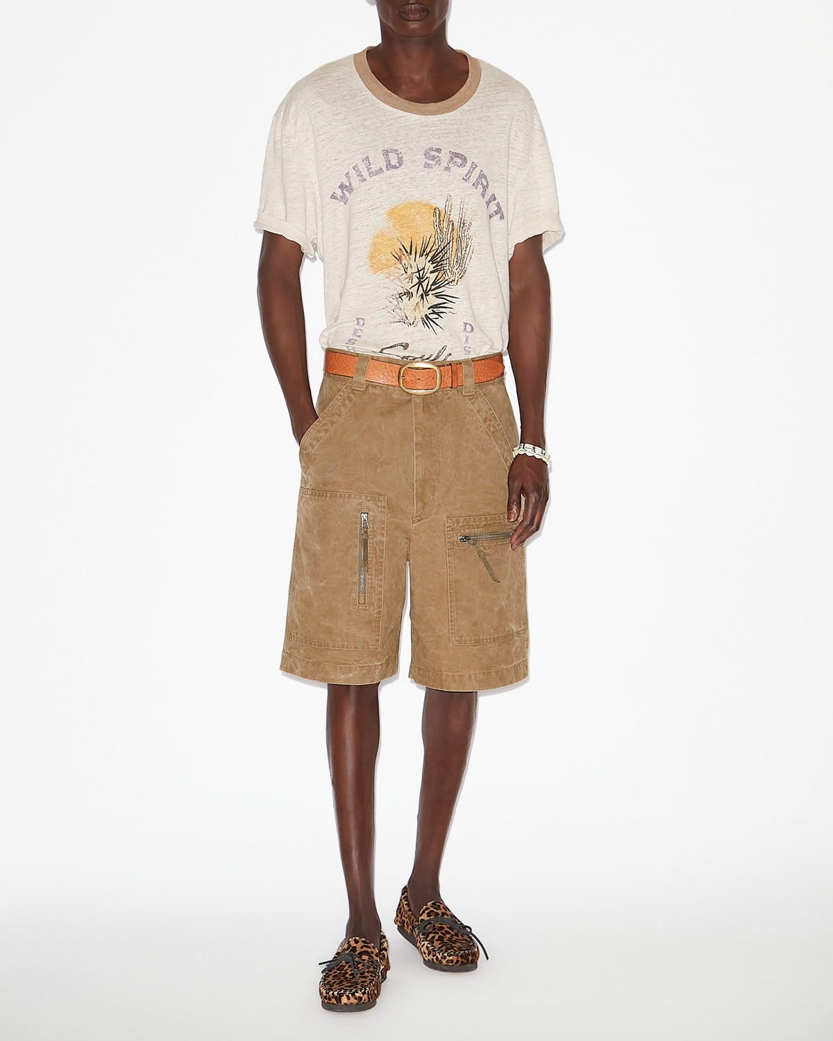 Honore t-shirt Man Ecru/sand 4