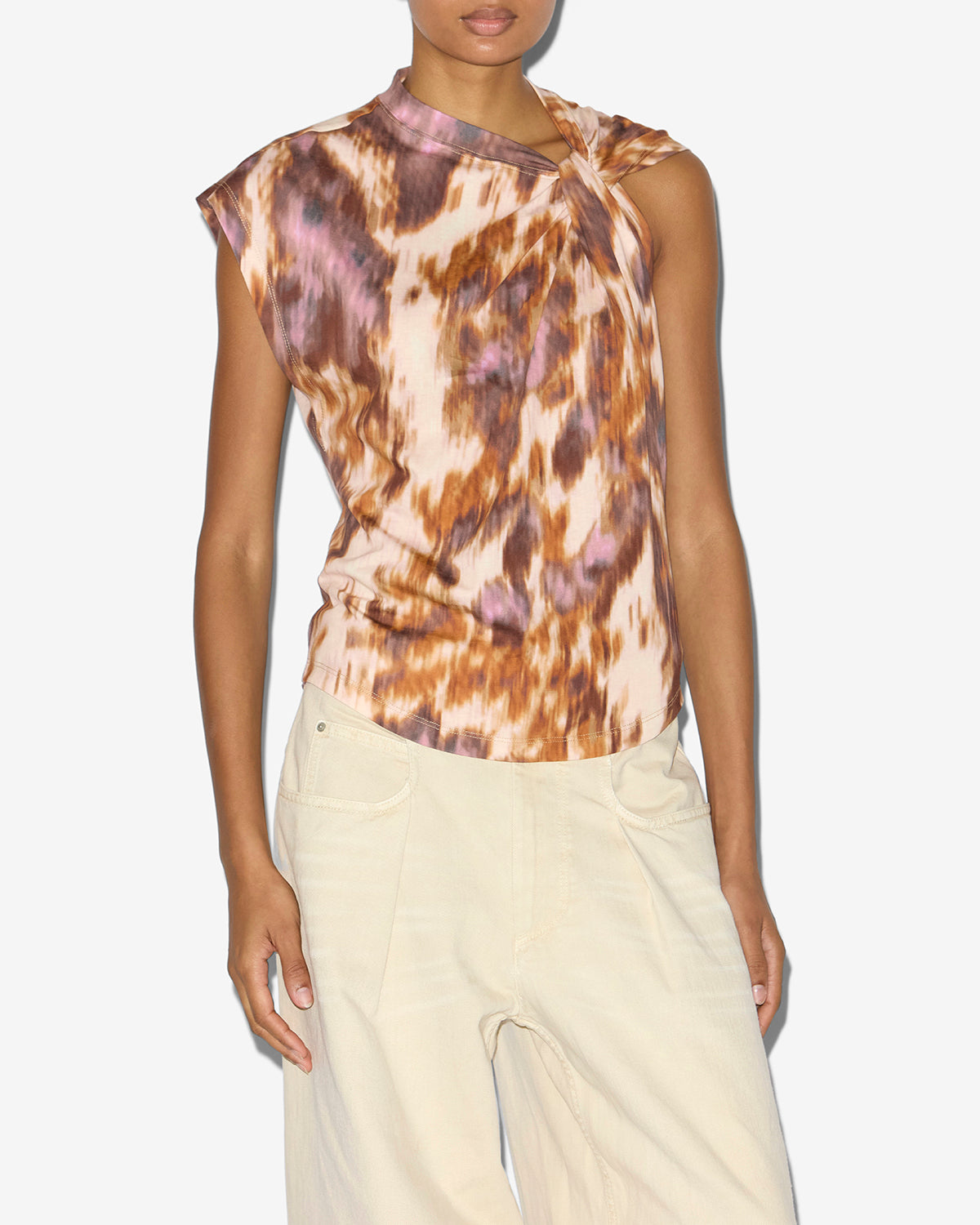 Nayda t-shirt Woman Ecru-ochre 5