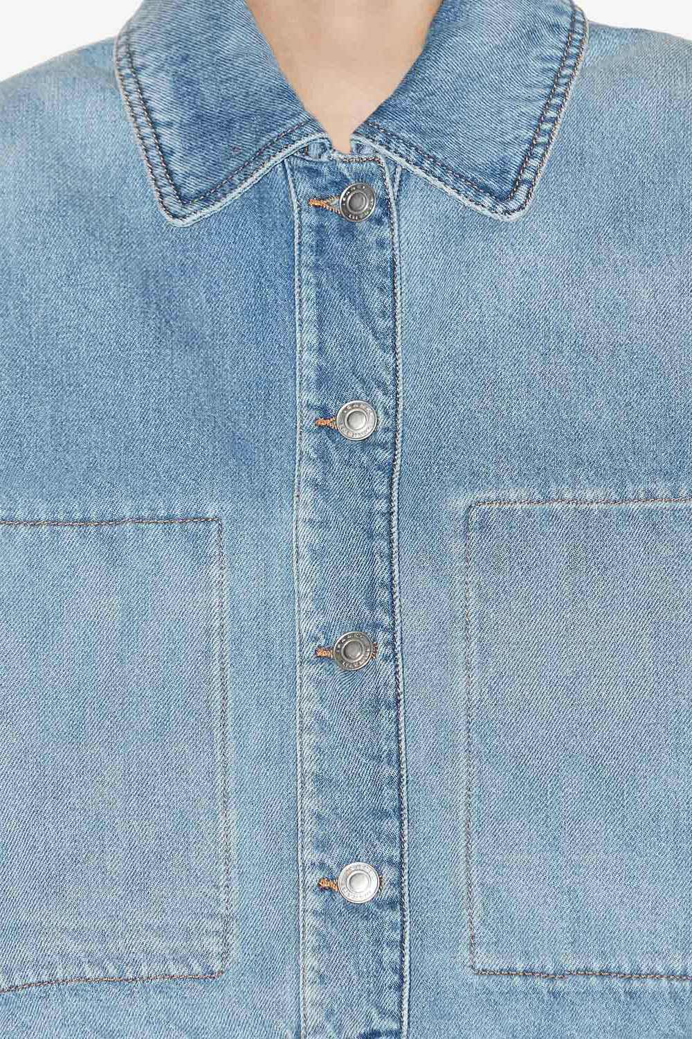 조세핀 데님 클래식 재킷 - 파란색 - Woman - 4