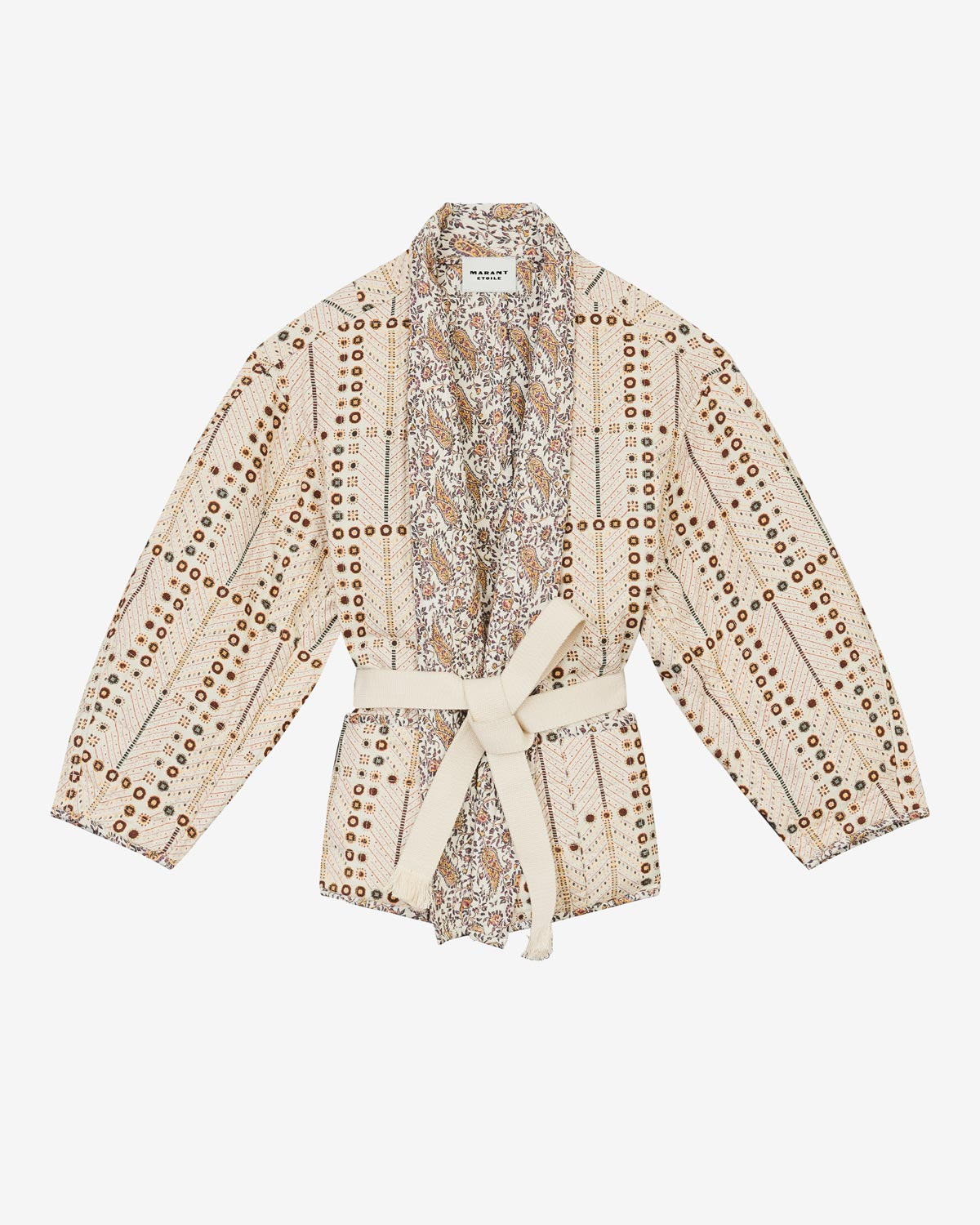 Chaqueta chancel de algodón estampado - Crudo - Woman - 5