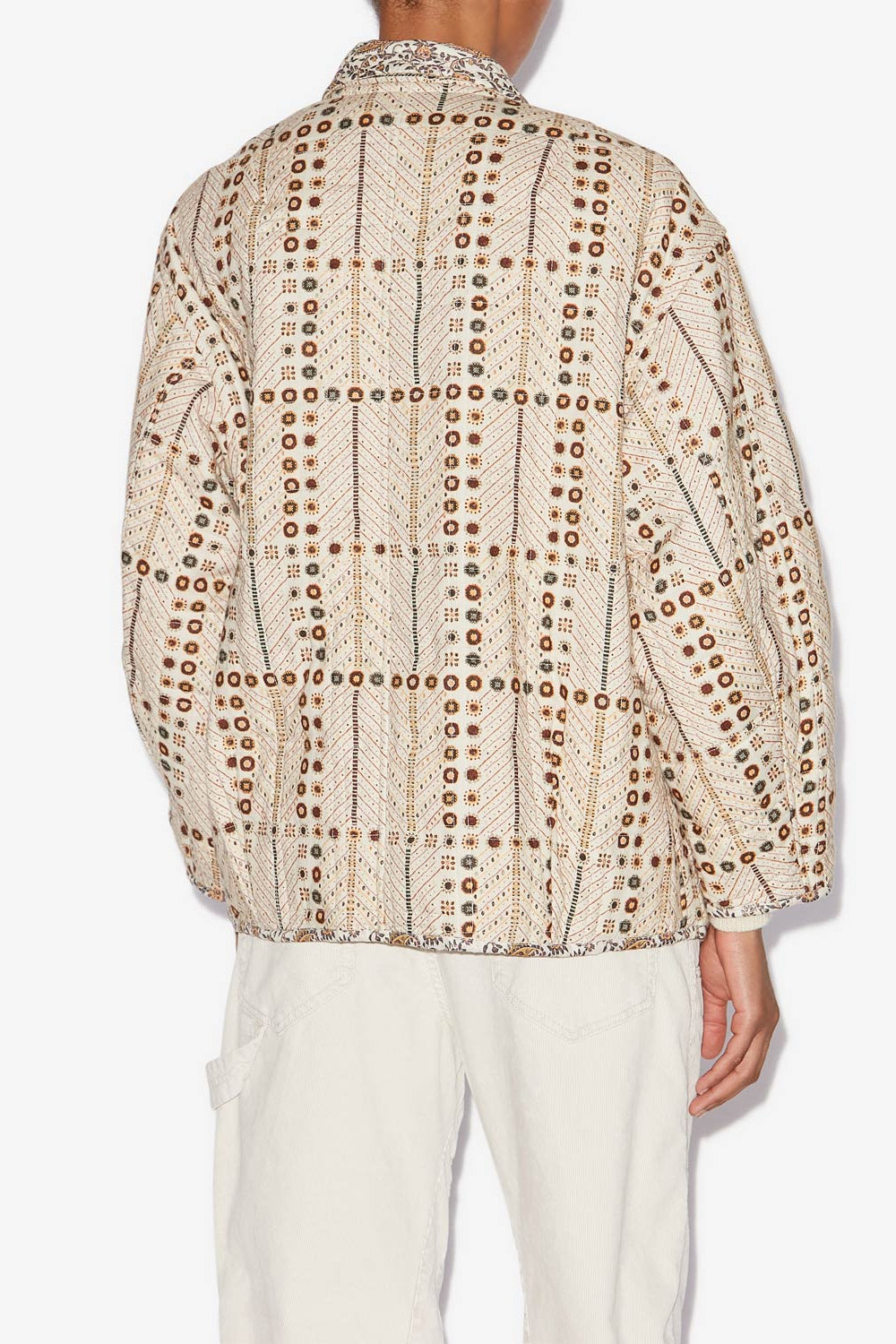 Bedruckte jacke chancel aus baumwolle - Naturfarben - Woman - 5