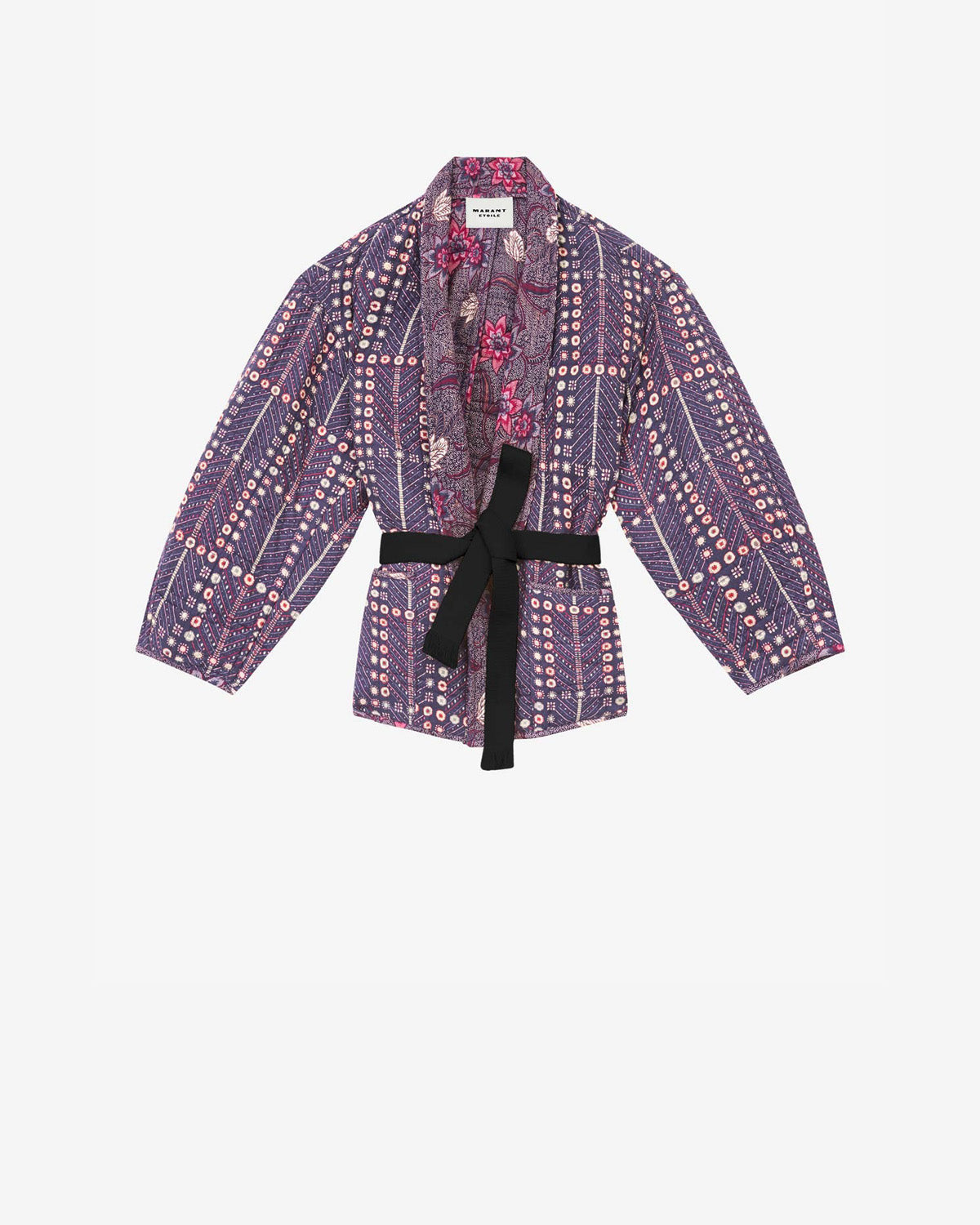 Veste chancel en coton imprimé - Violet - Woman - 5