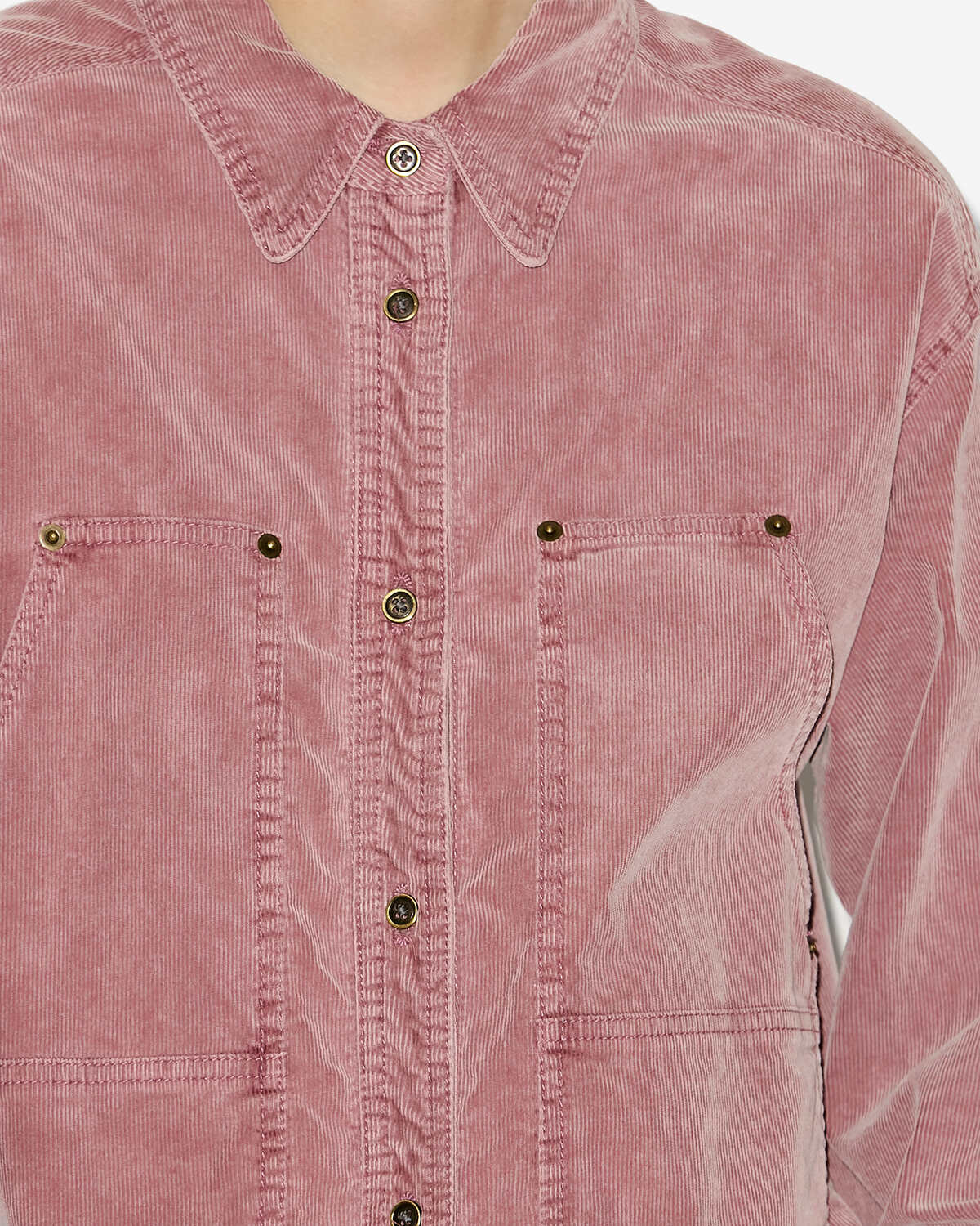 Chaqueta oriana de pana - Sepia pink - Woman - 2