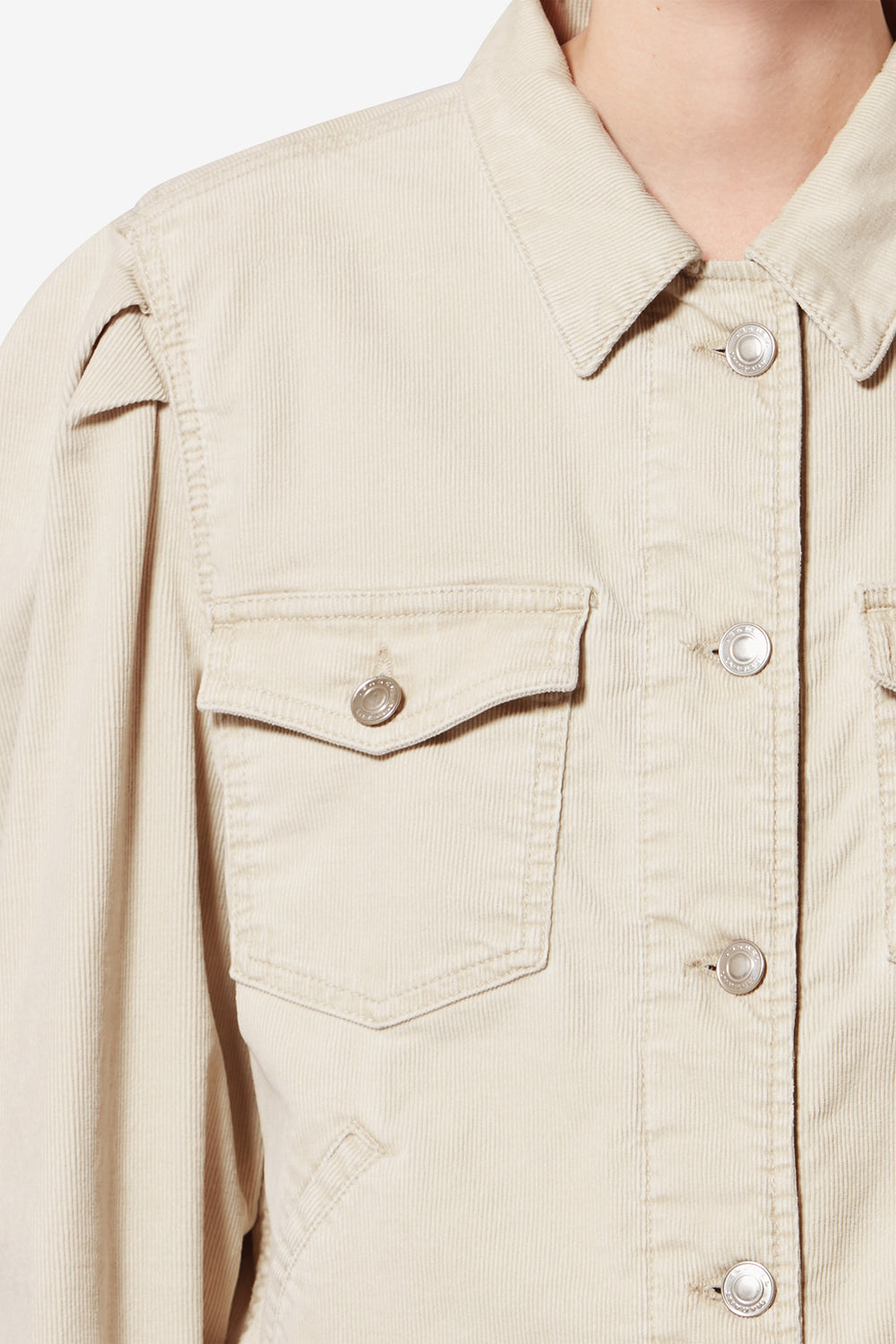 Bolineav 워싱 코듀로이 재킷 - 에크루 - Woman - 3