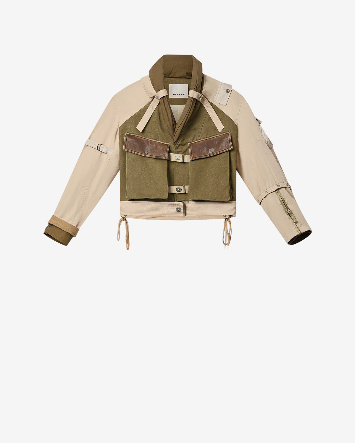 JUSGLITTY カーキ ブルゾン S JULISSA JACKET Woman khaki | ISABEL MARANT Official online store