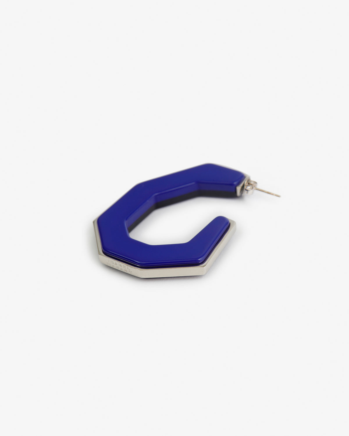 Aros anchos liu de latón - Royalblue-silver - Woman - Foto 3 de 4