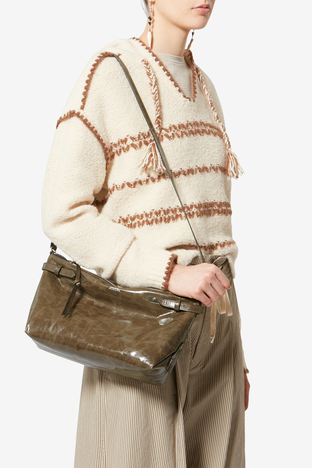 Sac bandouliere winna day en cuir - Moss vert - Woman - 2