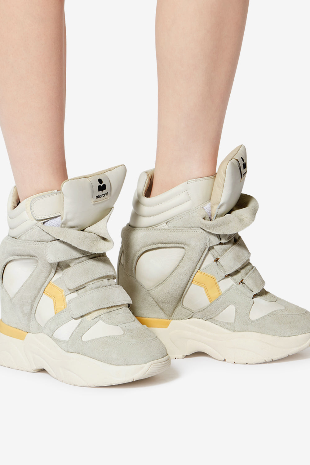 Baskets balskee en cuir - Craie-beurre - Woman - 5