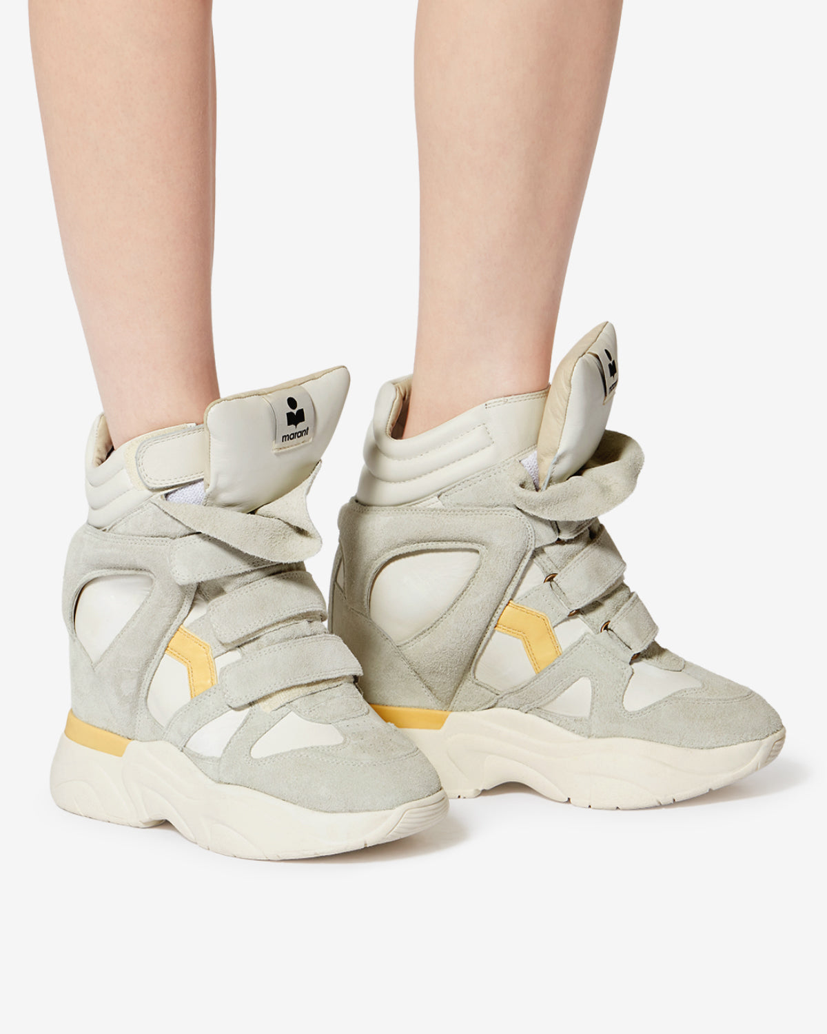 Baskets balskee en cuir - Craie-beurre - Woman - 5