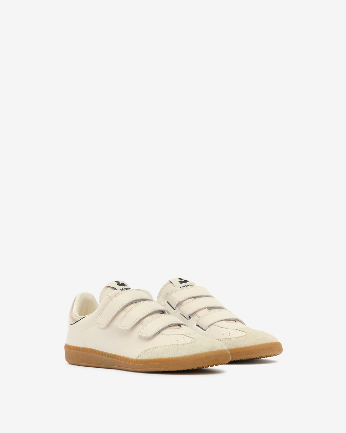 Beth low-top leather sneakers - Chalk-champagne - Woman - 3