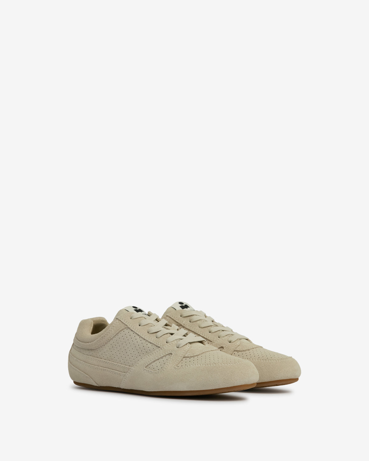 Senny low suede leather sneakers - Chalk - Woman - 3