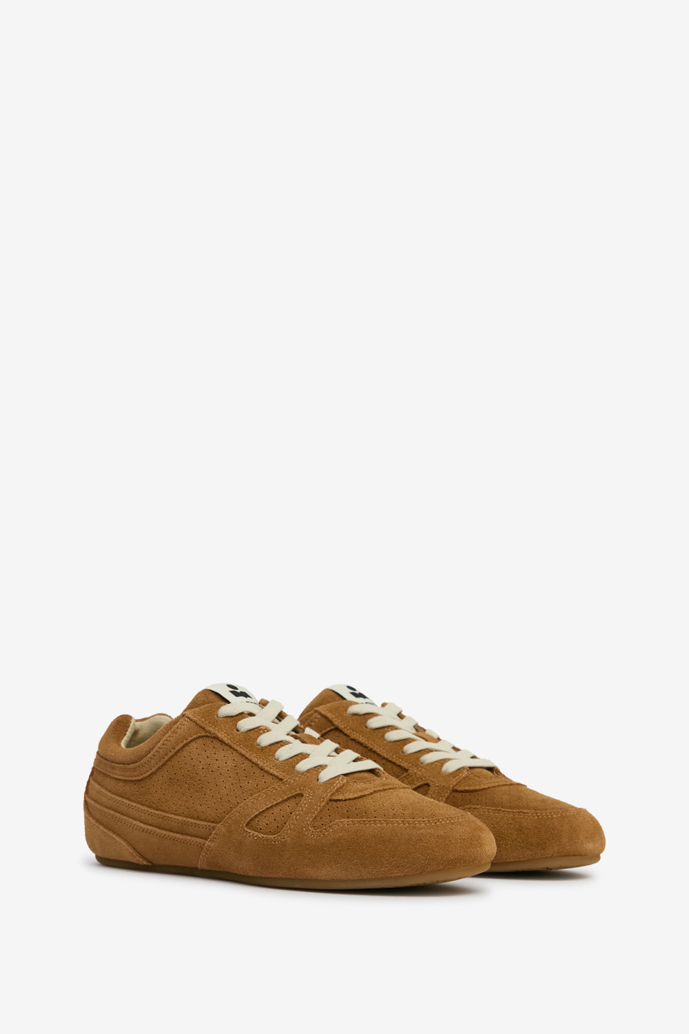 Senny low suede leather sneakers - Cognac - Woman - 3