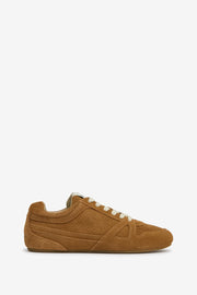 Sneakers senny low in pelle scamosciata - Cognac - Woman