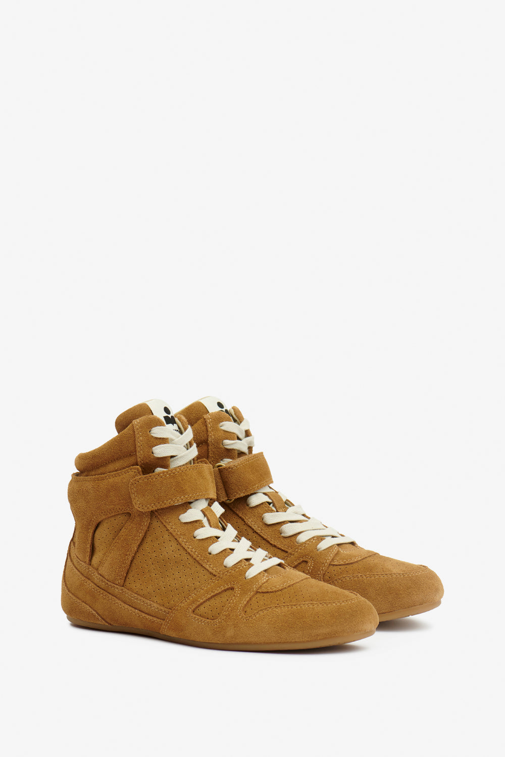 Senny high suede leather sneakers - Cognac - Woman - 3