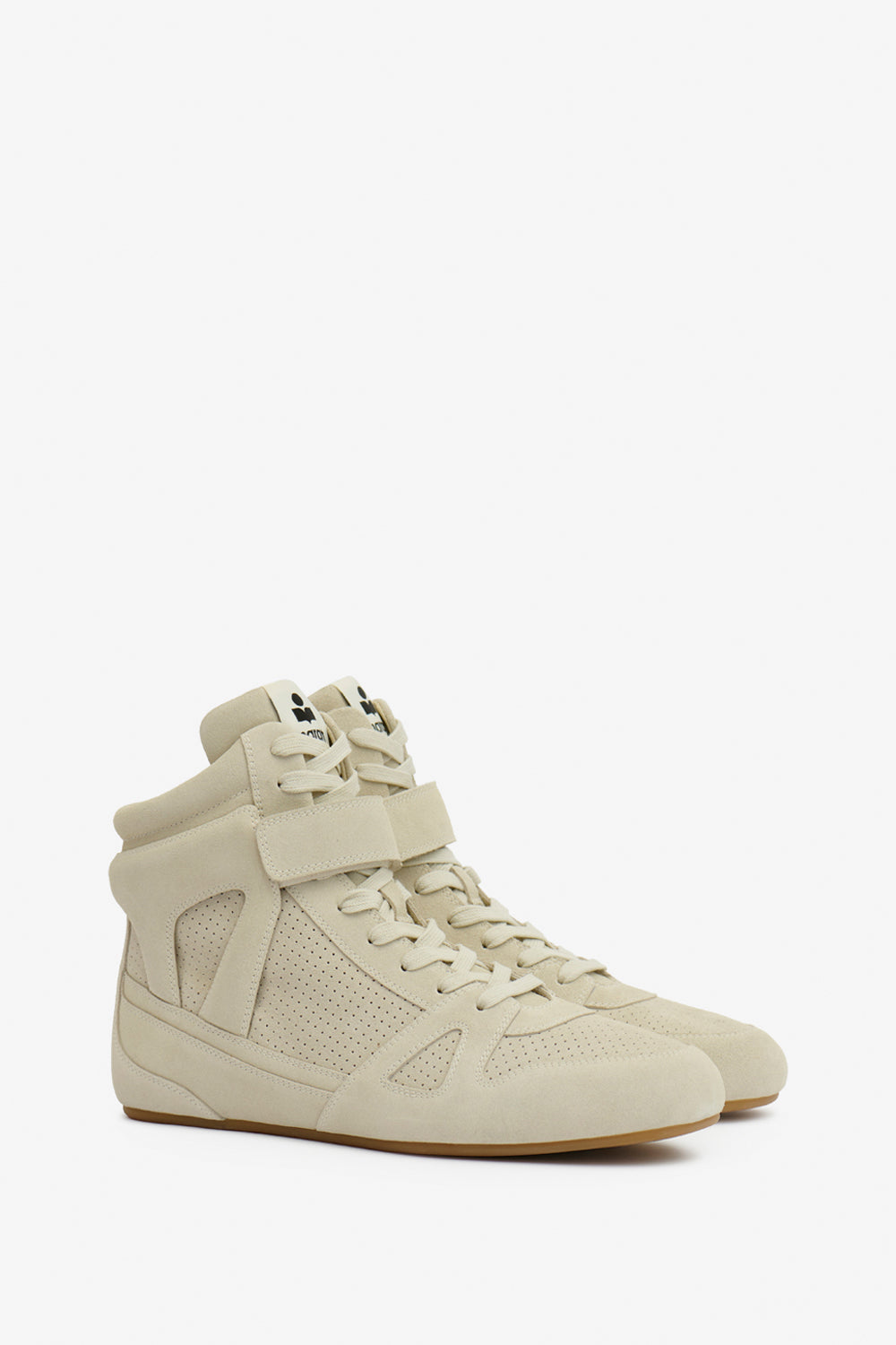 Hohe sneakers sennyh aus kalbs-veloursleder - Beige - Man - 3