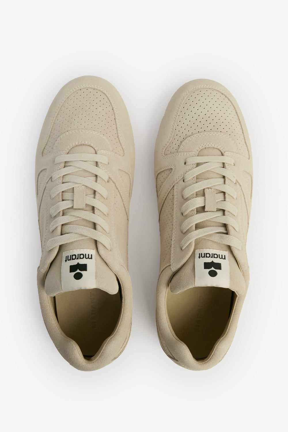 Niedrige sneakers sennyh aus kalbs-veloursleder - Beige - Man - 4