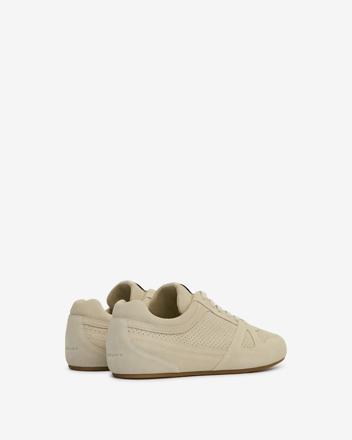 Sennyh low-top suede calfskin leather sneakers - Chalk - Man - 2