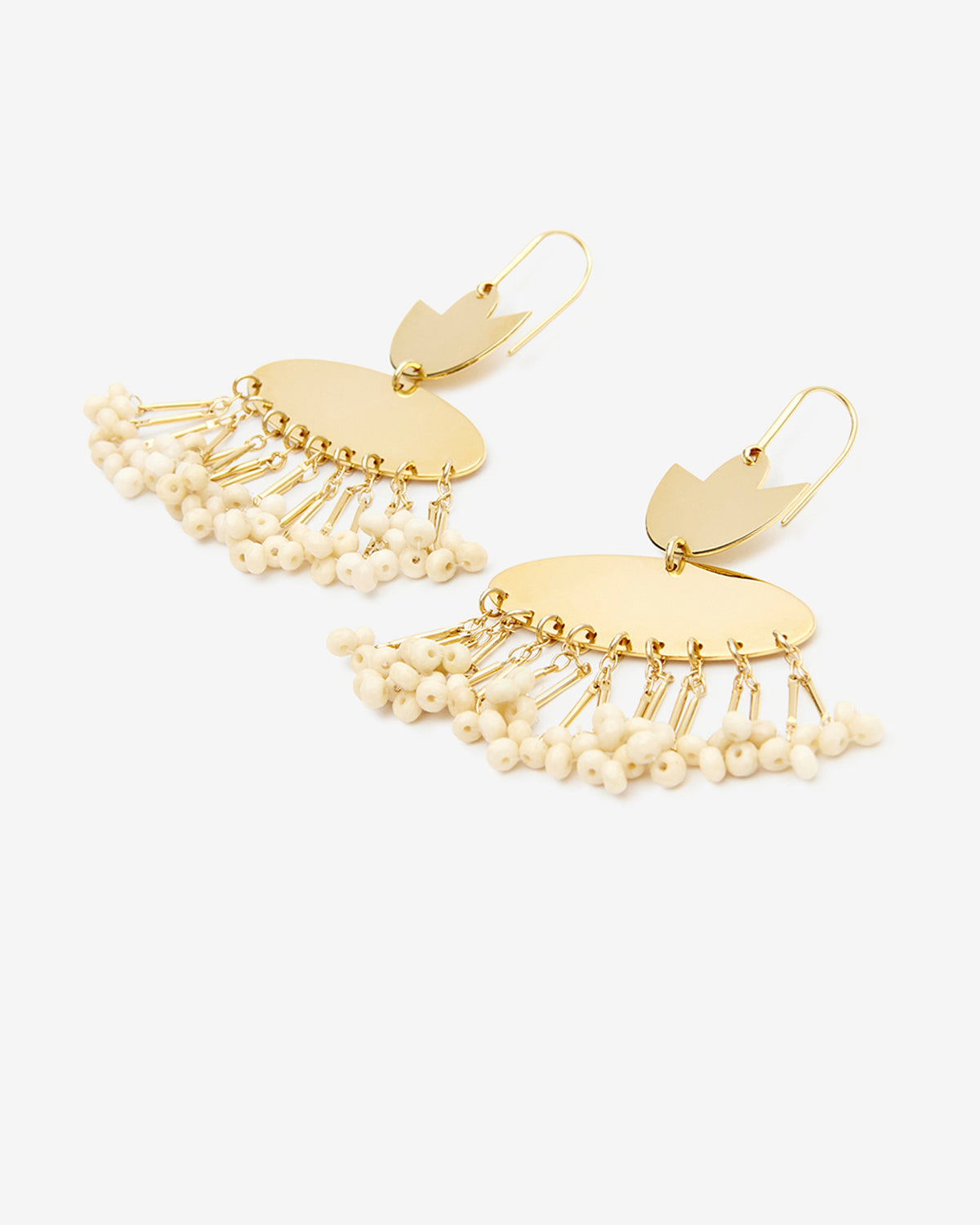 Boucles d'oreille nora - Écru - Woman - 3