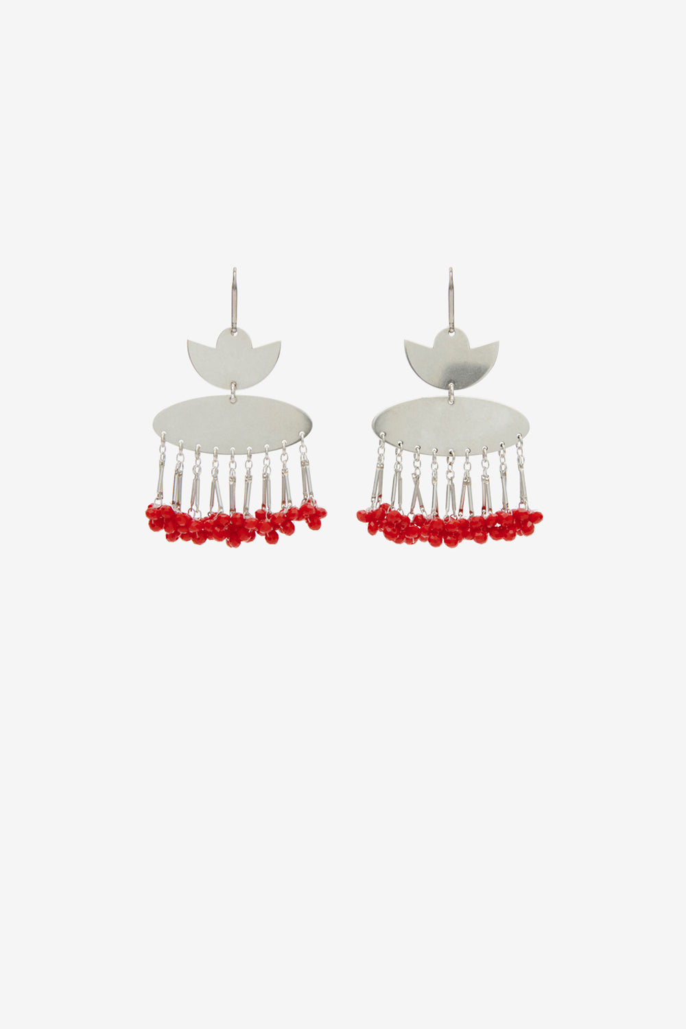 Ohrringe nora - Red-silver - Woman - 1