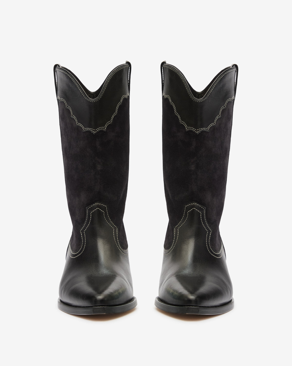 Stivali duerto in pelle scamosciata - Nero - Woman - 4