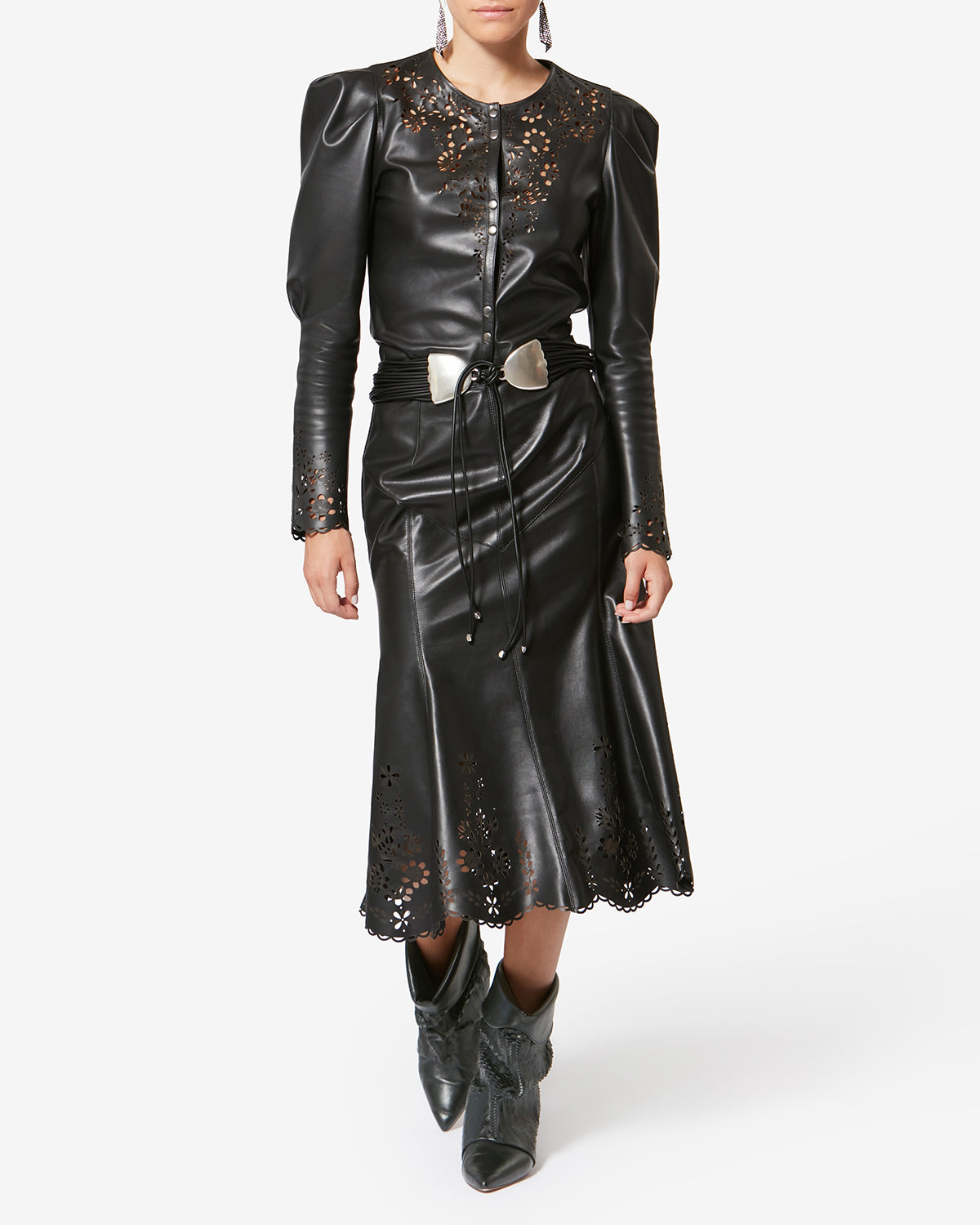 Stivali edrik in pelle - Nero - Woman - 6