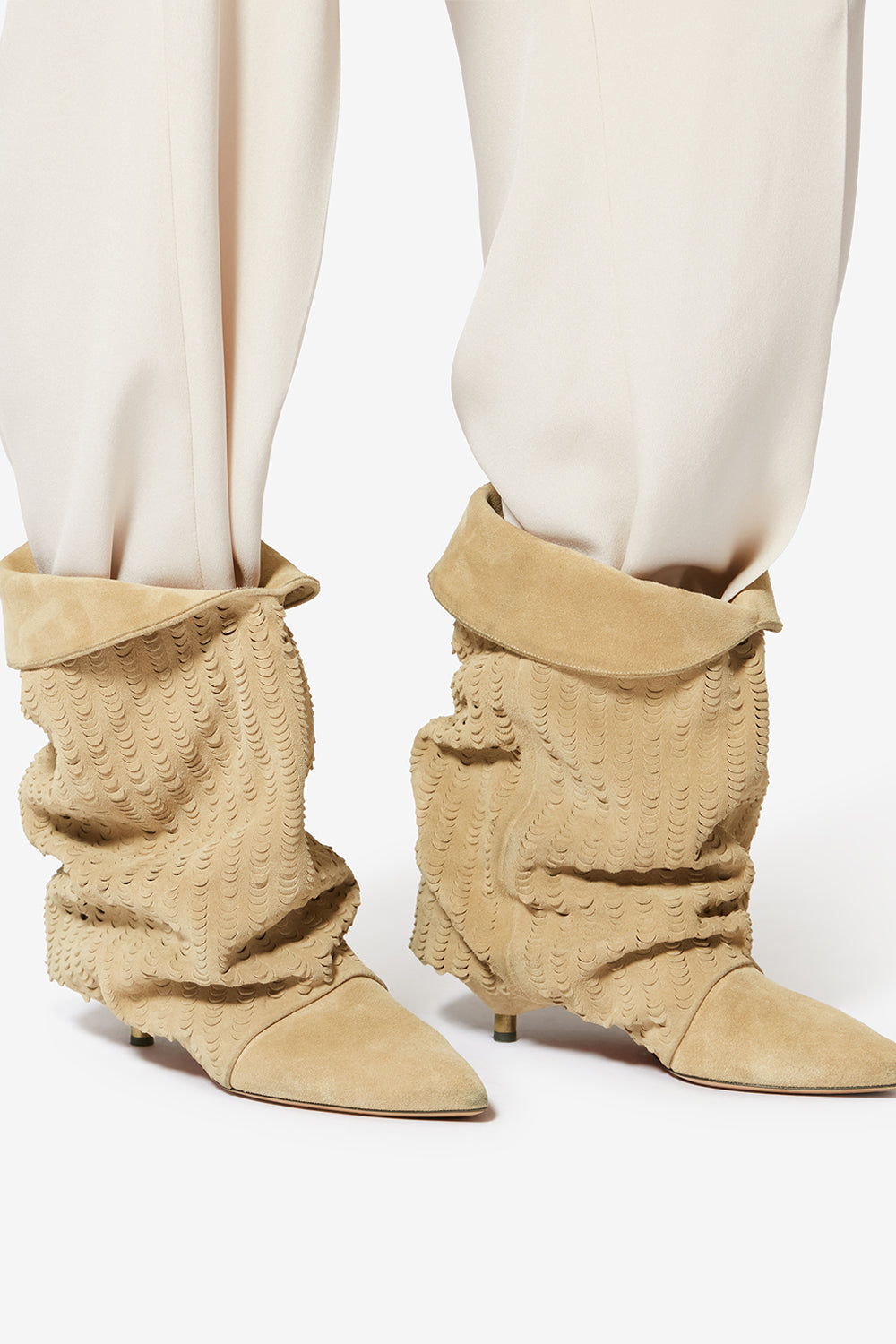 Edrik leather boots - Deep beige - Woman - 5