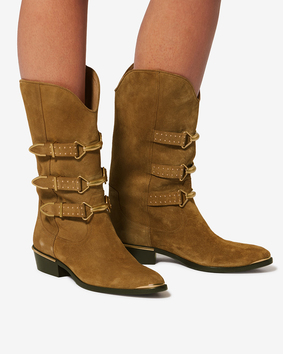 Botas bajas mexia de ante - Taupe - Woman - 5